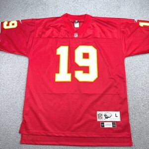 NEW Joe Montana NFL Jersey Mens L Red #19 Montana Throwback Reebok Football